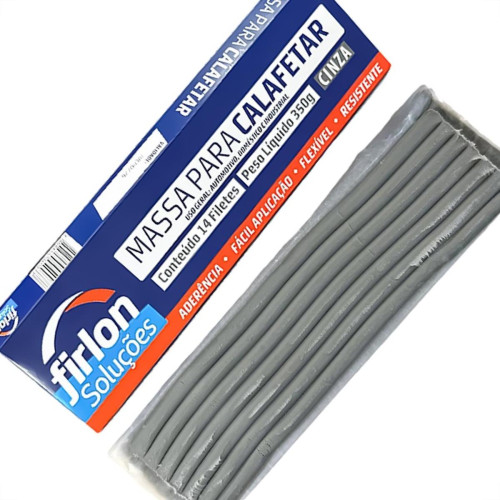 Massa Calafetar Firlon Caixa 350G Cinza Massa Calafetar Firlon Caixa 350G Cinza