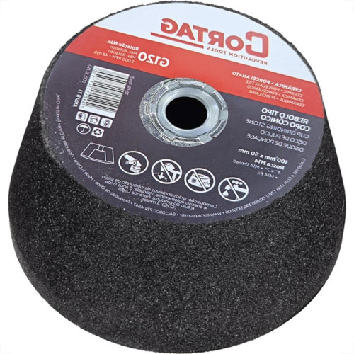 Rebolo Cortag Conico 100Mm X 50Mm Rosca M14 G-120 - 61750 Rebolo Cortag Conico 100Mm X 50Mm Rosca M14 G-120 - 61750