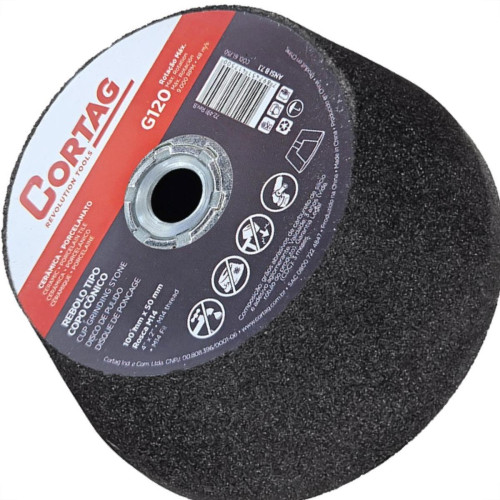 Rebolo Cortag Conico 100Mm X 50Mm Rosca M14 G-120 - 61750 Rebolo Cortag Conico 100Mm X 50Mm Rosca M14 G-120 - 61750