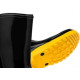 Bota Galocha Pvc Marluvas Vulcaflex Preta/Amarela No.43 Com Meia Bota Galocha Pvc Marluvas Vulcaflex Preta/Amarela No.43 Com Meia