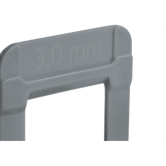 Espacador De Piso Cortag Nivelador Eco Prata 3,0Mm Caixa Com 500 Pecas