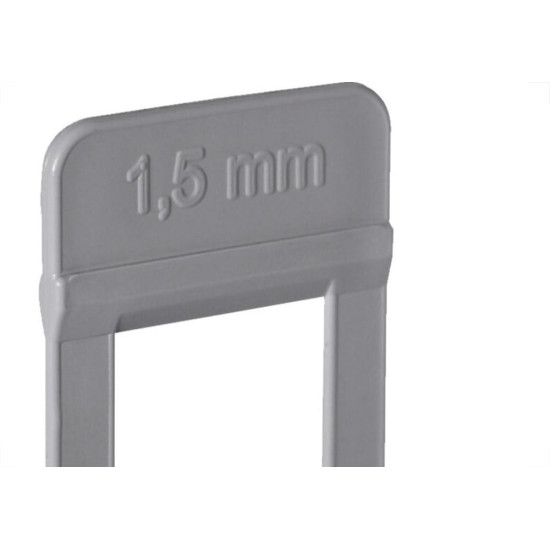 Espacador De Piso Cortag Nivelador Supra 1,5Mm - 25-35Mm Para Pedras Especas Pacote Com 50 Pecas - 62857