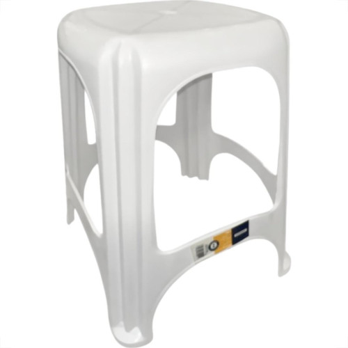 Banqueta Plastica Tramontina Niteroi Branca 37X45Cm - 92411/010 Banqueta Plastica Tramontina Niteroi Branca 37X45Cm - 92411/010