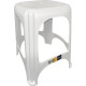Banqueta Plastica Tramontina Niteroi Branca 37X45Cm - 92411/010 Banqueta Plastica Tramontina Niteroi Branca 37X45Cm - 92411/010