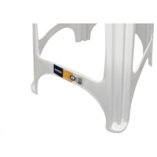 Banqueta Plastica Tramontina Niteroi Branca 37X45Cm - 92411/010 Banqueta Plastica Tramontina Niteroi Branca 37X45Cm - 92411/010