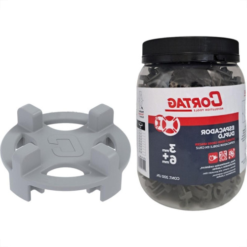 Espacador De Piso Cortag Duplo 3Mm + 6Mm Pacote Com 200 Pecas