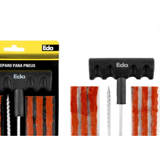 Reparo Para Pneus Eda Kit Com 8 Pecas - 0Rw Reparo Para Pneus Eda Kit Com 8 Pecas - 0Rw