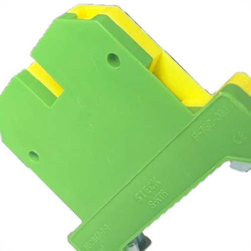 Conector Terra Borne K Steck 6,0Mm Verde/Amarelo - Skt6