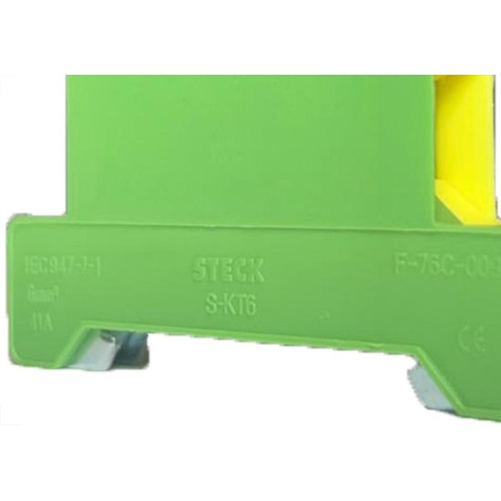 Conector Terra Borne K Steck 6,0Mm Verde/Amarelo - Skt6
