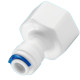 Conexao Hidro Filtros Reta Femea 1/2'' Saida 1/4'' Branca - 913-2526