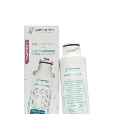 Refil Vela Para Filtro Hidro Filtros Hf-Elx 30/40 Para Purificadores Electrolux - 903-0572