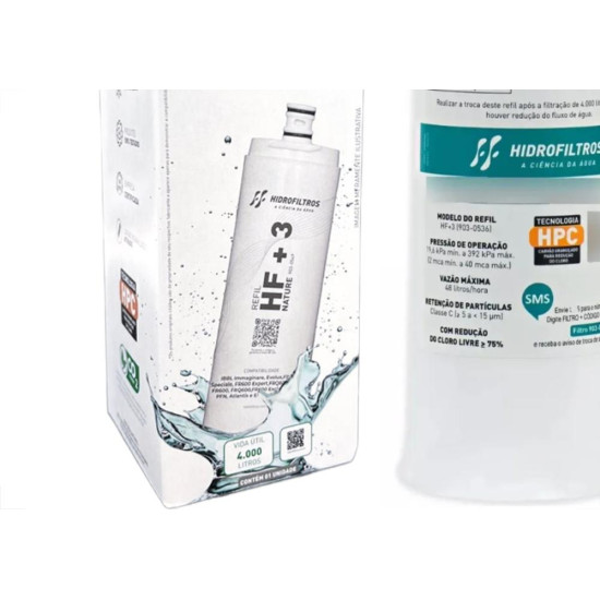 Refil Vela Para Filtro Hidro Filtros Hf+3 - 903-0536 Refil Vela Para Filtro Hidro Filtros Hf+3 - 903-0536