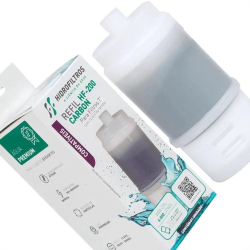 Refil Vela Para Filtro Hidro Filtros Hf 200 Carbon 7''- 902-0007