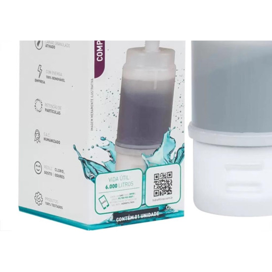 Refil Vela Para Filtro Hidro Filtros Hf 200 Carbon 7''- 902-0007