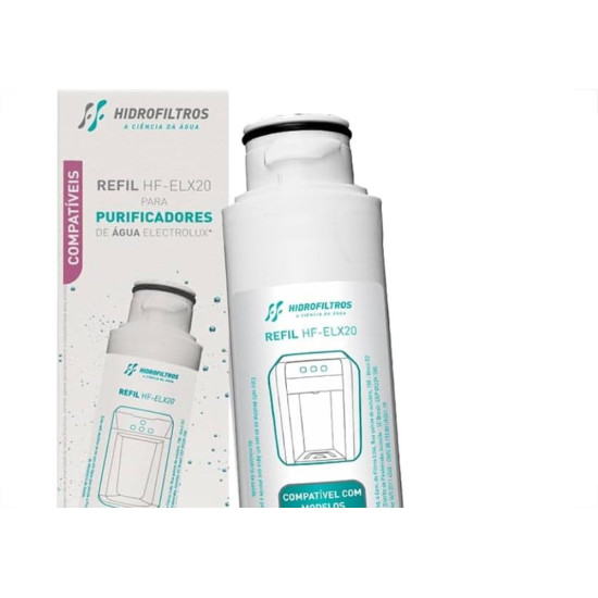 Refil Vela Para Filtro Hidro Filtros Hf-Elx 20 Para Purificador De Agua Eletrolux - 903-0573