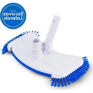 Aspirador Com Escovas Laterais Para Limpeza Manual De Piscinas Fluidra Veico Engate Rapido - 20608B