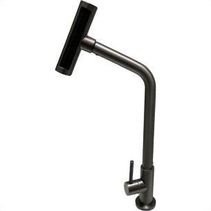 Torneira Pia Mesa Metal Brazhu Com 4 Jatos Grafite - 1/4 Volta
