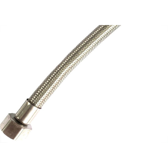 Engate Flexivel Malha Inox Brazhu Trancado 60Cm Com Registro Engate Flexivel Malha Inox Brazhu Trancado 60Cm Com Registro