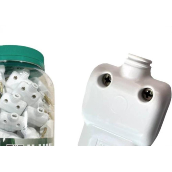 Pino Prensa Cabo Ilumi 2 Polos 10A. Branco Pote Com 60 Pecas 14240Pg Pino Prensa Cabo Ilumi 2 Polos 10A. Branco Pote Com 60 Pecas 14240Pg