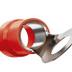 Terminal Anel Olhal Pre-Isolado Sforplast 0,5 A 1,5Mm - M4 - Vermelho