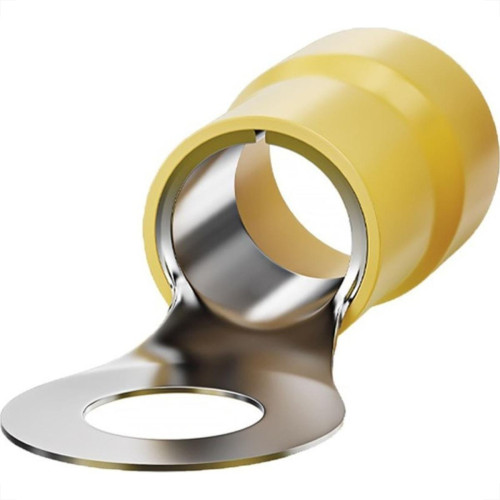 Terminal Anel Olhal Pre-Isolado Sforplast 25Mm - M6 - Amarelo Pacote Com 25 Pecas Terminal Anel Olhal Pre-Isolado Sforplast 25Mm - M6 - Amarelo Pacote Com 25 Pecas