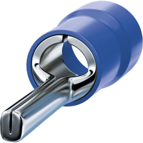 Terminal Pino Pre-Isolado Sforplast 1,5 A 2,5Mm Comprimento 12Mm - Azul