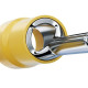 Terminal Pino Pre-Isolado 25Mm Comprimento 16Mm - Amarelo Pacote Com 25 Pecas