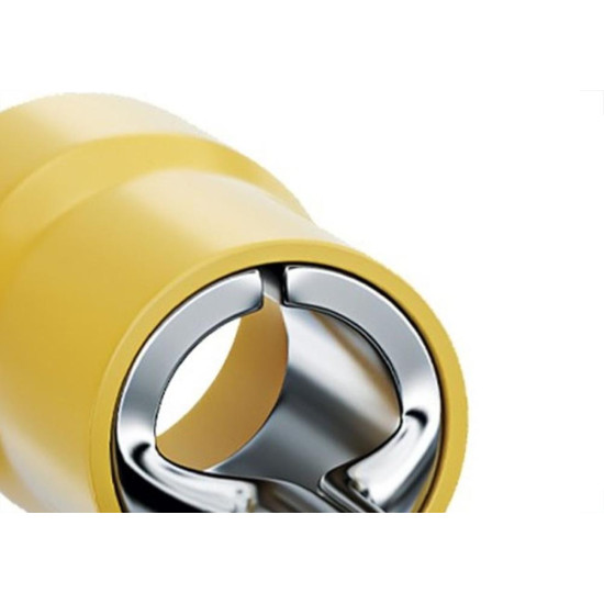 Terminal Pino Pre-Isolado 25Mm Comprimento 16Mm - Amarelo Pacote Com 25 Pecas