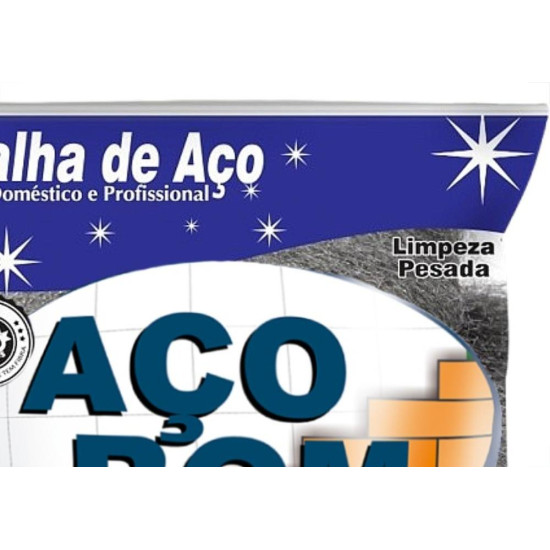 Palha De Aco Aco Bom No.1 - Kit C/20 Pecas Palha De Aco Aco Bom No.1 - Kit C/20 Pecas