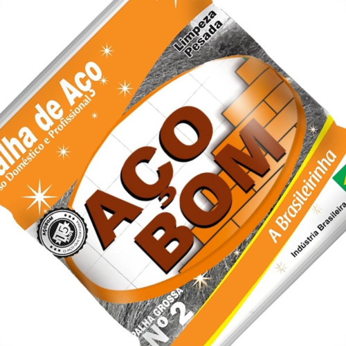 Palha De Aco Aco Bom No.2 - Kit C/20 Pecas Palha De Aco Aco Bom No.2 - Kit C/20 Pecas