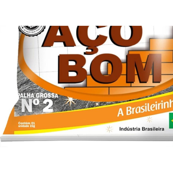 Palha De Aco Aco Bom No.2 - Kit C/20 Pecas Palha De Aco Aco Bom No.2 - Kit C/20 Pecas