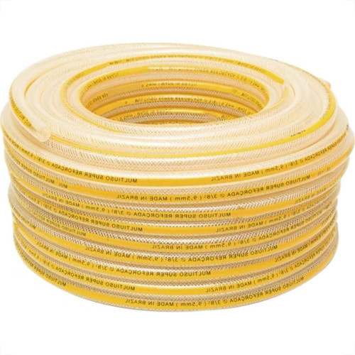 Mangueira Amarela Multiuso Ibira 3/8''X 3Mm - (7K) Super Max Trancada - 50M - 3304 Mangueira Amarela Multiuso Ibira 3/8''X 3Mm - (7K) Super Max Trancada - 50M - 3304