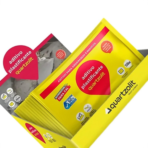 Impermeabilizante Quartzolit Aditivo Para Argamassa 100Ml - Caixa Com 10 Pecas