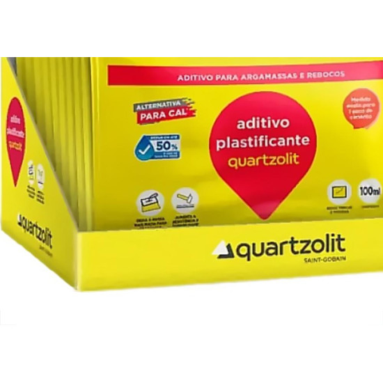 Impermeabilizante Quartzolit Aditivo Para Argamassa 100Ml - Caixa Com 10 Pecas