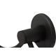 Acessorio Wc Hidrolar Faetto Cabide Duplo Preto Fosco - 10045 Acessorio Wc Hidrolar Faetto Cabide Duplo Preto Fosco - 10045