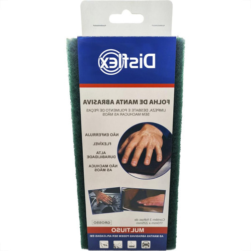 Folha Abrasiva Disflex Grossa 225X110Mm Verde - Pacote Com 3 Folhas - 39001 Folha Abrasiva Disflex Grossa 225X110Mm Verde - Pacote Com 3 Folhas - 39001
