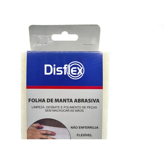 Folha Abrasiva Disflex Fina 225X110Mm Anti-Risco Branca - Pacote Com 3 Folhas - 39010 Folha Abrasiva Disflex Fina 225X110Mm Anti-Risco Branca - Pacote Com 3 Folhas - 39010