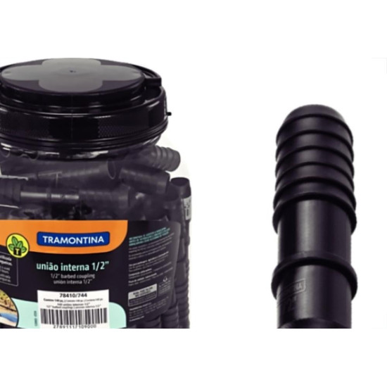 Conexao Preta Tramontina Uniao Interna 1/2'' Pote Com 140 Pecas - 78410744 Conexao Preta Tramontina Uniao Interna 1/2'' Pote Com 140 Pecas - 78410744