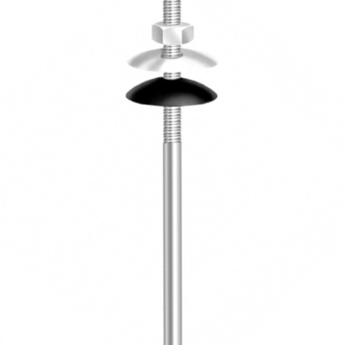 Haste Para Telha Ws 1/4'' X 400Mm Com Kit De Vedacao Pacote Com 50 Pecas Haste Para Telha Ws 1/4'' X 400Mm Com Kit De Vedacao Pacote Com 50 Pecas