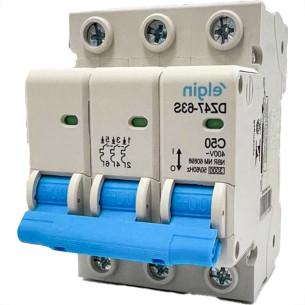 Disjuntor Elgin ''Din'' Tripolar Dz47-63S - 50A.