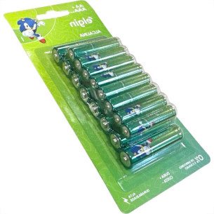 Pilha Elgin Alcalina Cartela Com 16 Pecas - 8 Pecas Aa + 8 Pecas Aaa