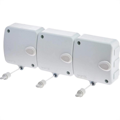 Varal Automatico Maxeb 6M Com 3 Cordas Modular Branco - 7267 Varal Automatico Maxeb 6M Com 3 Cordas Modular Branco - 7267