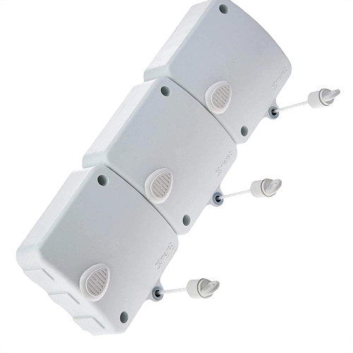 Varal Automatico Maxeb 6M Com 3 Cordas Modular Branco - 7267 Varal Automatico Maxeb 6M Com 3 Cordas Modular Branco - 7267