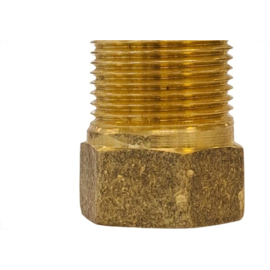 Aumento De Latao Amarelo 3/4'' Longo Metais Rei - Kit C/6 Pecas