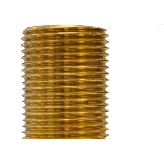 Aumento De Latao Amarelo 3/4'' Longo Metais Rei - Kit C/6 Pecas