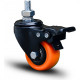 Rodizio Colson Com Parafuso Giratoria 50Mm Com Trava Laranja - Gleb6506