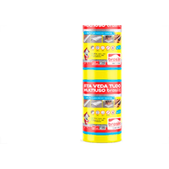 Fita Multiuso Brasilit Veda Tudo Aluminio 90Cm X 10M Fita Multiuso Brasilit Veda Tudo Aluminio 90Cm X 10M