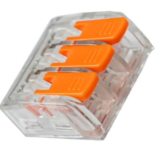 Conector Frontec Emenda 3 Polos - 4Mm - 32A. Pacote Com 20 Pecas - F32413/20 Conector Frontec Emenda 3 Polos - 4Mm - 32A. Pacote Com 20 Pecas - F32413/20