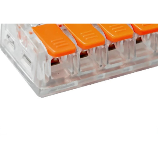 Conector Frontec Emenda 5 Polos - 4Mm - 32A. Pacote Com 25 Pecas - F32415/25 Conector Frontec Emenda 5 Polos - 4Mm - 32A. Pacote Com 25 Pecas - F32415/25