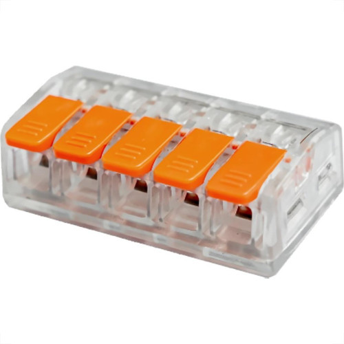 Conector Frontec Emenda 5 Polos - 4Mm - 32A. Pacote Com 5 Pecas - F32415/5 Conector Frontec Emenda 5 Polos - 4Mm - 32A. Pacote Com 5 Pecas - F32415/5